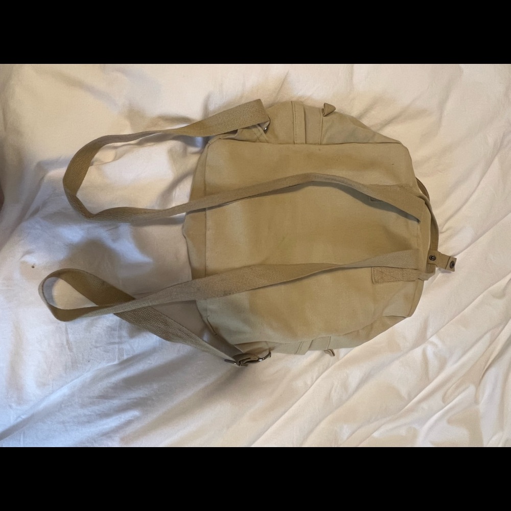 beige backpack - Picture 4 of 4